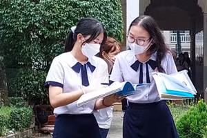 Học sinh Trường THPT Lê Quý Đôn (Quận 3, TPHCM). Ảnh: C.Chương