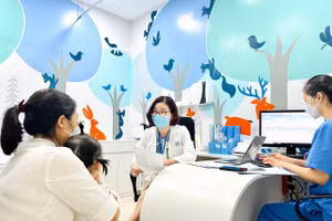 Thời điểm giao mùa, trẻ em dễ mắc các bệnh truyền nhiễm. Ảnh: NVCC.