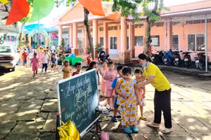 Trường Mầm non Hồng Hà tổ chức nhiều hoạt động cho trẻ trong dịp hè 2022.