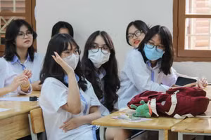 Học sinh Trường THPT Kim Liên (Hà Nội).