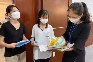 Thí sinh dự kỳ thi đánh giá năng lực ĐH Quốc gia TPHCM.