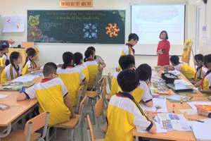 Tiết dạy được áp dụng phương pháp dạy học hiện đại tại hội thi giáo viên dạy giỏi.