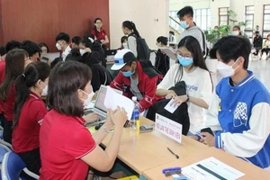 Tân sinh viên đến nhập học tại Trường ĐH Tây Nguyên. Ảnh: NTCC