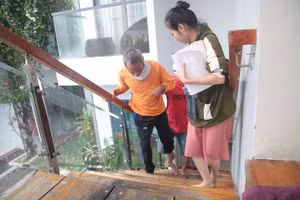 Những villa ở TP Hội An (tỉnh Quảng Nam) mở cửa đón người dân vào tránh bão Noru. 