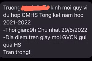 Có nên duy trì sổ liên lạc điện tử?