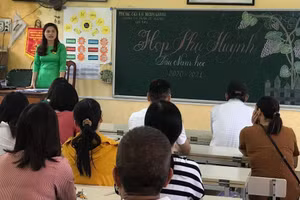 Họp phụ huynh tại Trường Tiểu học Trần Tế Xương (TP Nam Định). Ảnh mang tính chất minh họa. Nguồn ảnh: namdinh.edu.vn