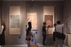 Cảm hứng đình làng Bắc bộ trong triển lãm ‘Cõi tiên’