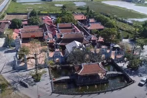 Tôn tạo Phủ Vân Cát thuộc di tích Phủ Dầy Nam Định