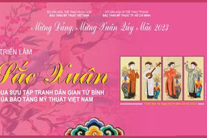 Triển lãm sắc xuân qua sưu tập tranh dân gian Tứ bình