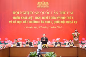 Chủ tịch Quốc hội Vương Đình Huệ chủ trì Hội nghị toàn quốc lần thứ hai triển khai luật, nghị quyết của Kỳ họp thứ 6 và Kỳ họp bất thường lần thứ 5, Quốc hội khóa XV.