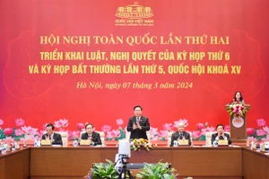 Chủ tịch Quốc hội Vương Đình Huệ chủ trì Hội nghị toàn quốc lần thứ hai triển khai luật, nghị quyết của Kỳ họp thứ 6 và Kỳ họp bất thường lần thứ 5, Quốc hội khóa XV.