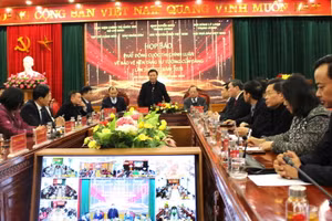 Ông Nguyễn Xuân Thắng phát biểu tại buổi họp báo.