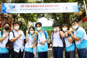 Thí sinh dự thi đánh giá năng lực do ĐH Quốc gia TP Hồ Chí Minh tổ chức. Ản minh họa/internet.