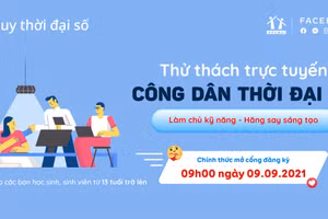 Thử thách trực tuyến “Công dân thời đại số” dành cho học sinh, sinh viên