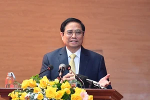 Thủ tướng Phạm Minh Chính phát biểu tại lễ khai giảng năm học 2021-2022 của Học viện Quốc phòng.