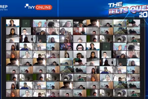 Thi tiếng Anh học thuật trực tuyến theo format kỳ thi IELTS dành cho học sinh trung học.