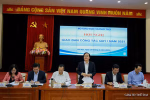 Bộ trưởng Phùng Xuân Nhạ chủ trì Hội nghị giao ban công tác quý I năm 2021.