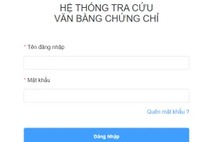 Xây dựng hệ thống tra cứu thông tin văn bằng, chứng chỉ