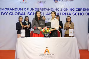 Hệ thống giáo dục Alphabký kết hợp tác chiến lược với Trường quốc tế Mỹ trực tuyến Ivy Global School về việc triển khai hệ Song ngữ Mỹ.