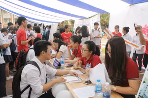 Ngày hội tư vấn tuyển sinh, hướng nghiệp năm 2020. Ảnh: Intetrnet