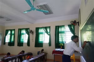 Điểm trường Tiểu học ở bản Pượn, xã Trung Sơn (Quan Hóa, Thanh Hóa).