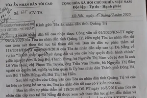 Vụ công dân kiện UBND thành phố Đông Hà (Quảng Trị): Xem xét tái thẩm vụ kiện hi hữu