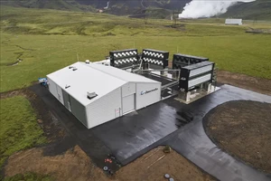 Nhà máy Orcado Climeworks ở Hellisheidi, Iceland.