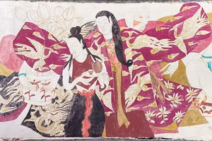 Tác phẩm “Thị nữ” của Phan Cẩm Thượng tham gia trong phiên đấu giá thiện nguyện.