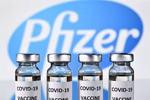 Thời gian giữa 2 liều cho vắc-xin Pfizer là 3 tuần. Ảnh minh họa.