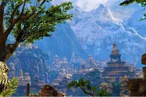 Thành phố Shambhala theo tưởng tượng của các nhà thám hiểm tâm linh.