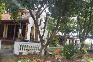 Không gian khu thờ tự, đất đai mà ông Trịnh Văn Váng để lại