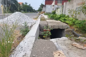 Đường thôn Thọ Linh, xã Minh Tân chưa nghiệm thu đã xuống cấp.