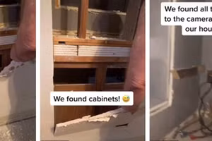 Phát hiện bí mật sởn da gà sau chiếc gương bị gắn chặt bất thường trong nhà mới