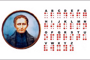 Louis Braille phát minh ra bảng chữ nổi.