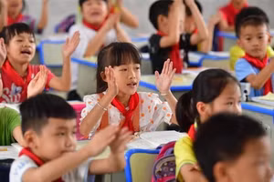 Tiếng Anh được dạy từ bậc tiểu học tại Trung Quốc.