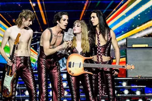 Các thành viên của Ban nhạc Ý Måneskin.