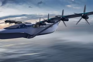 Tàu lượn biển có tốc độ tối đa khoảng 290km/h.