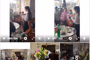 Vợ hai Vân Quang Long làm từ thiện trong lễ 49 ngày của chồng