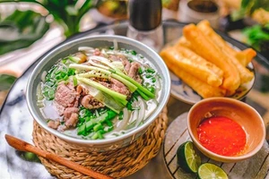 Phở - món ăn mang phong vị đặc trưng Hà Nội.