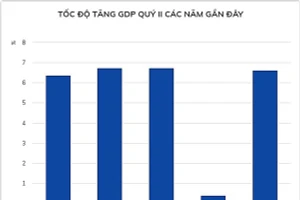 GDP quý II ước tính tăng 6,61% so với cùng kỳ năm trước. 