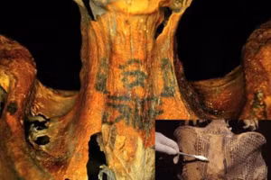 Những hình xăm được phát hiện trên xác ướp.