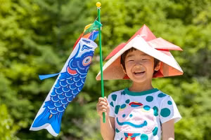 Cờ cá của trẻ em Nhật Bản.