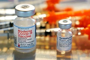 Canada và Anh khuyến cáo có thể tiêm theo lịch mũi 1 là vắc-xin Moderna và mũi 2 là vắc-xin Pfizer. Ảnh minh họa.