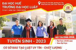 Trường ĐH Luật, ĐH Huế tuyển sinh 1.000 chỉ tiêu năm 2023.
