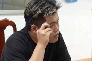 Đối tượng Nguyên tại Cơ quan Công an.