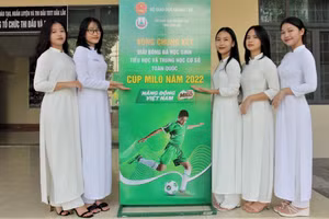 Học sinh Đắk Lắk với Cup Milo năm 2022.