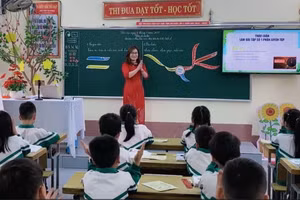 Một lớp học Trường tiểu học Thanh Tùng (Thanh Miện, Hải Dương). Ảnh: Sở GD&ĐT Hải Dương.