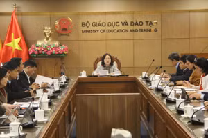 Thứ trưởng Ngô Thị Minh chủ trì cuộc họp.