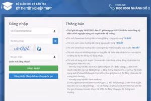 Từ ngày 10/7 đến 17 giờ ngày 30/7 thí sinh đăng ký, điều chỉnh nguyện vọng xét tuyển vào đại học trên Hệ thống (không giới hạn số lần).