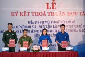 Lễ ký kết biên bản ghi nhớ tăng cường phối hợp trong công tác đoàn thanh niên, sinh viên giữa các đơn vị.